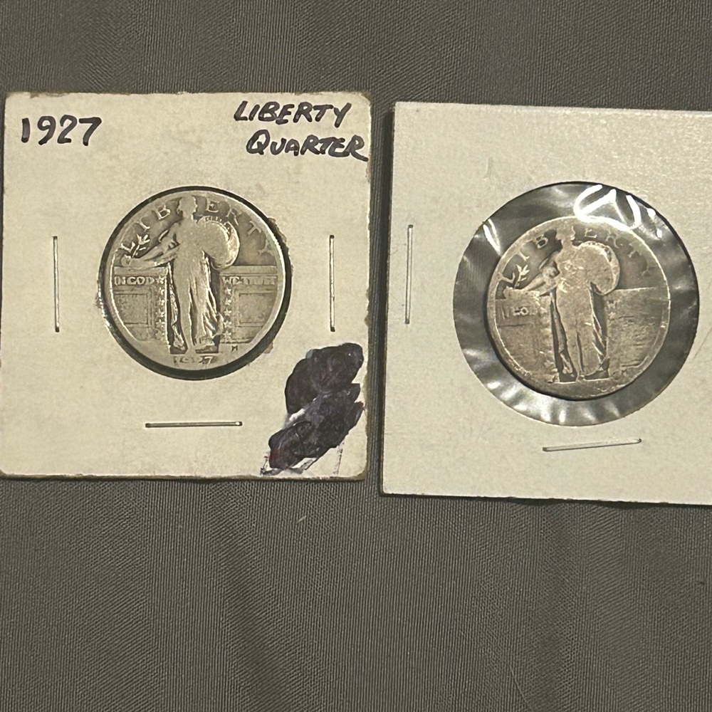 2 Stand Liberty Quarters 90% Silver